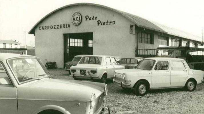 Foto storica della Carrozzeria Pase Pietro di Conegliano